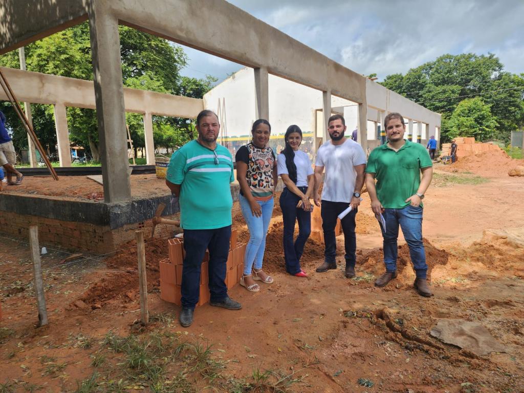 Prefeitura de Augustinópolis realiza visita técnica à construção da Escola Municipal do Dezesseis