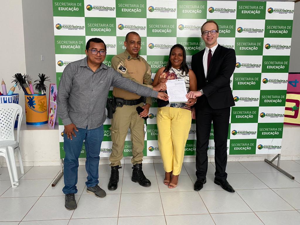 ESCOLAS SEGURAS: Prefeitura de Augustinópolis firma Protocolo de Intenções junto as Polícias Militar e Civil